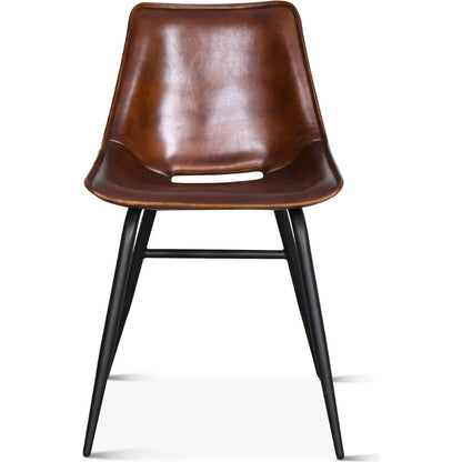 Brisbane Leather Dining Chair by World Interiors. Made from unique in a traditional style.