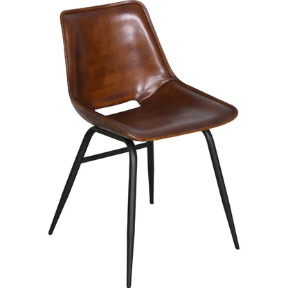 Brisbane Leather Dining Chair by World Interiors. Made from unique in a traditional style.