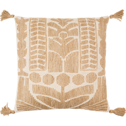 Farley Pillow - 481711 by Surya. Made from front: 60% cotton, 40% jute, back: 100% cotton in a modern style.