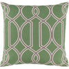 Lime, Gray, Beige / Down Feather / 22" x 22"