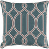 Teal, Taupe, Beige / Down Feather / 18" x 18"