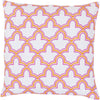 Ivory, Hot Pink, Tangerine / Down Feather / 18" x 18"