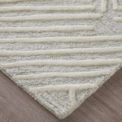 Enzo Geo Wool Rug - 8737F by Feizy. Made from wool in a unique style.