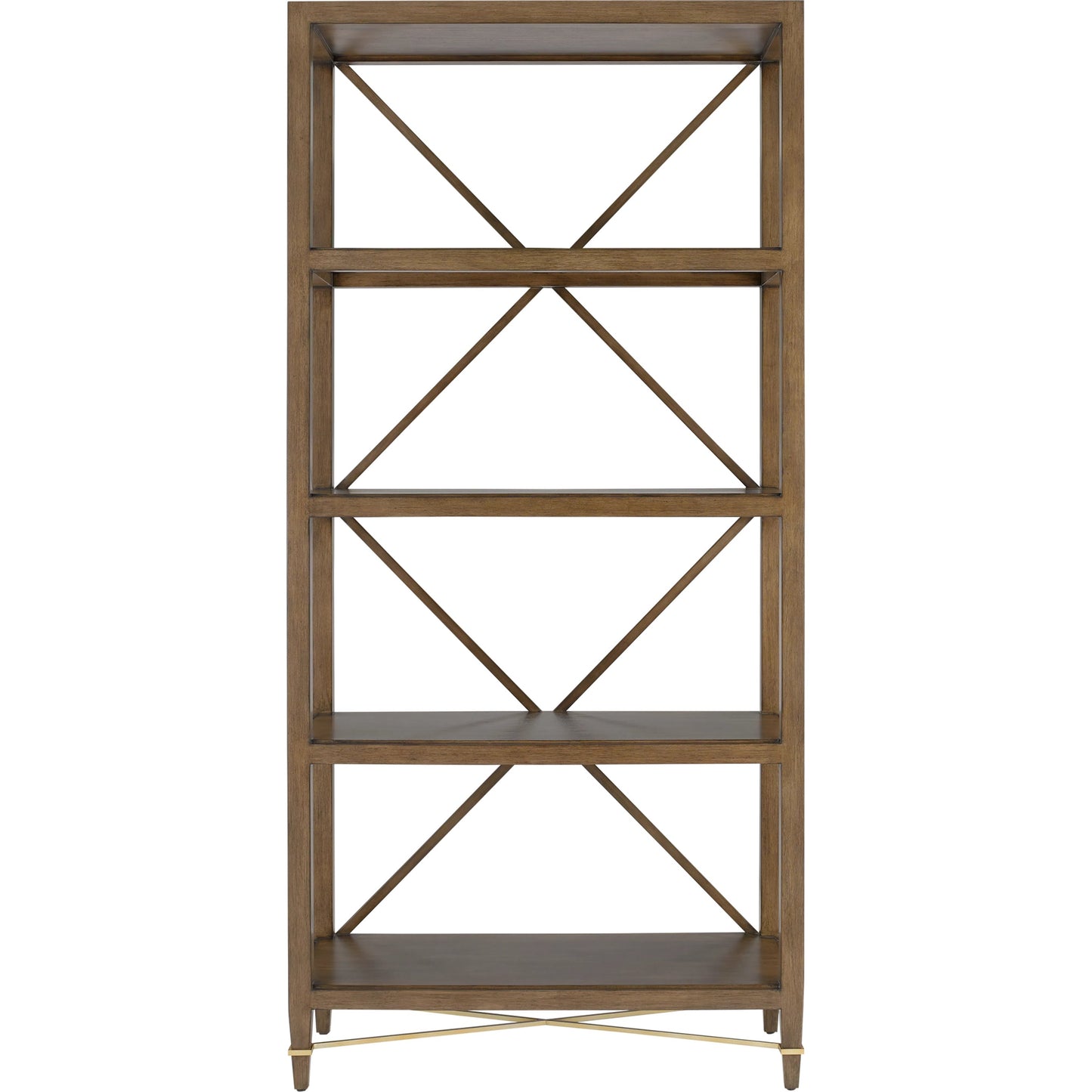 006 SR-823802 | Additional Silo | Verona Etagere by Currey and Company in chanterelle, champagne. Made from mahogany, iron in a transitional style.