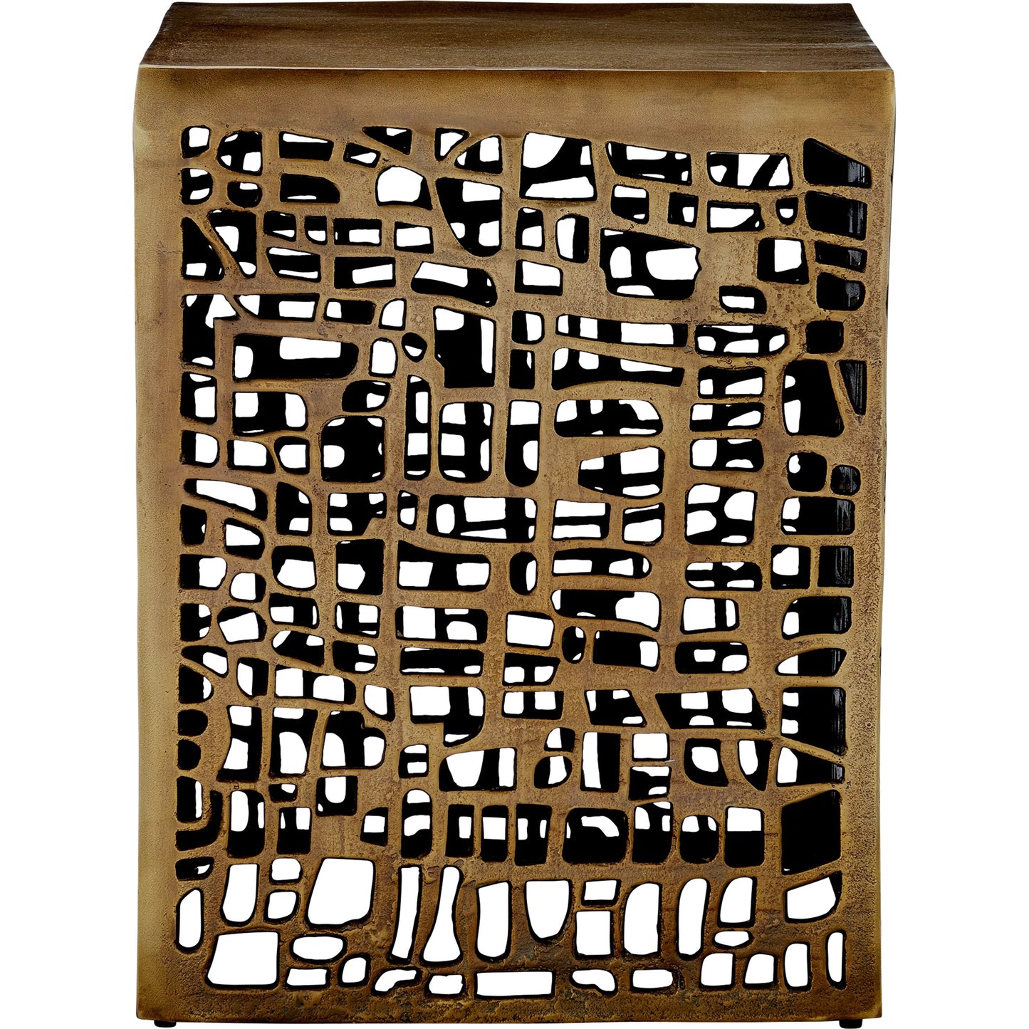 003 SI-2257290 | Additional Silo | Gowen Accent Table by Currey and Company in antique brass. Made from cast aluminum in a modern style.