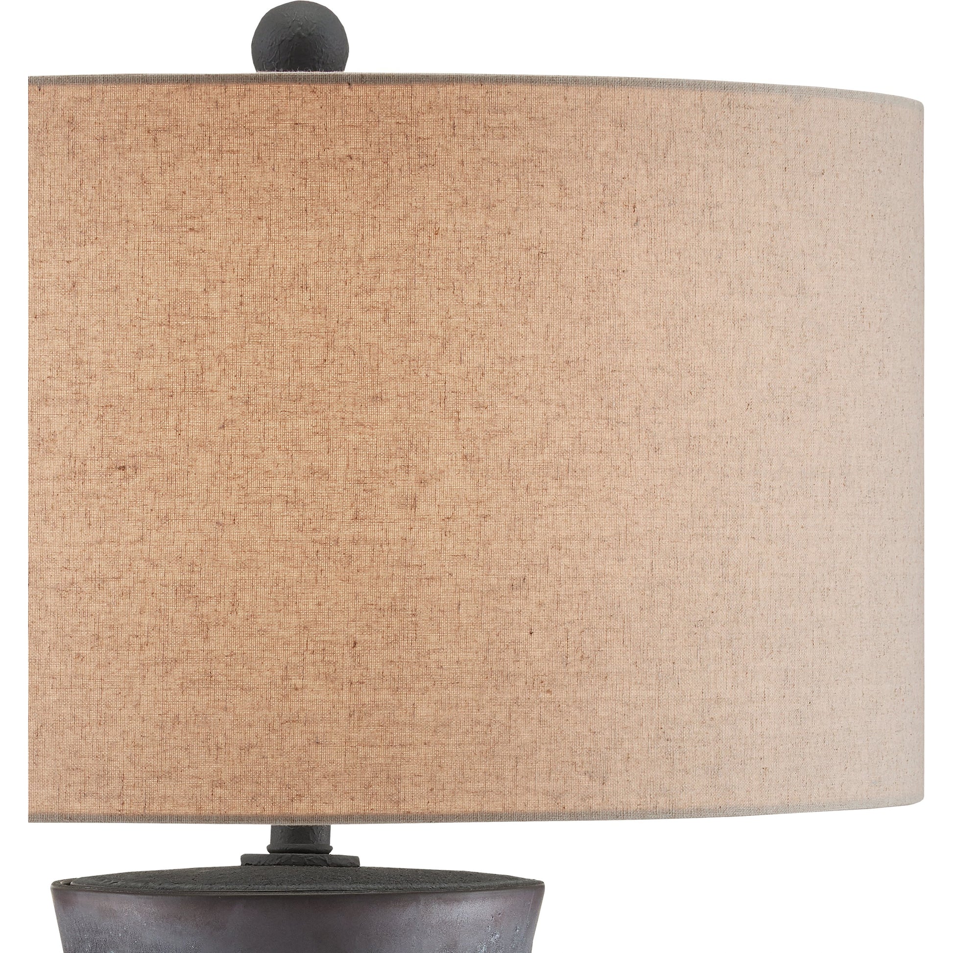 Croft Table Lamp by Currey and Company in charcoal. Made from ceramic in a cottage & farmhouse style.