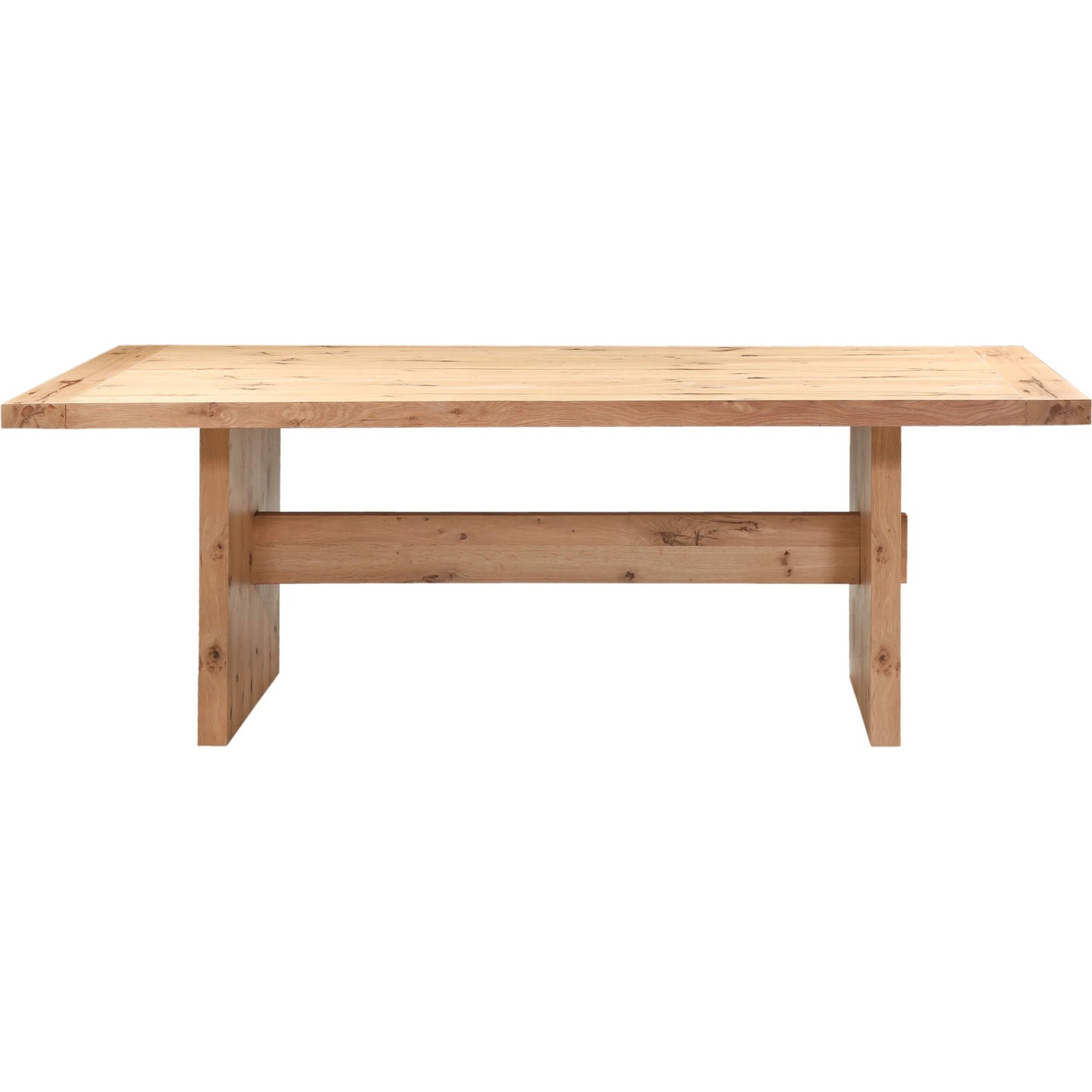 003 SI-2242725 | Additional Silo | Alpine 85" Dining Table by World Interiors in tan and natural. Made from oak wood in a transitional style.