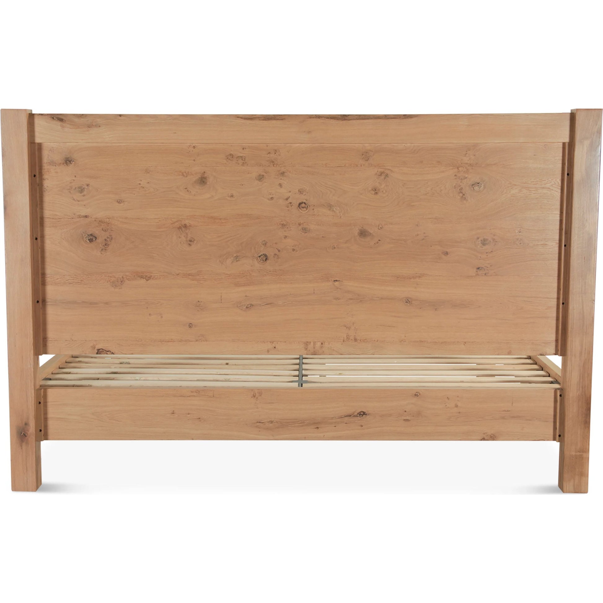Alpine Rustic Oak Bed by World Interiors in tan and natural. Made from oak wood in a transitional style.