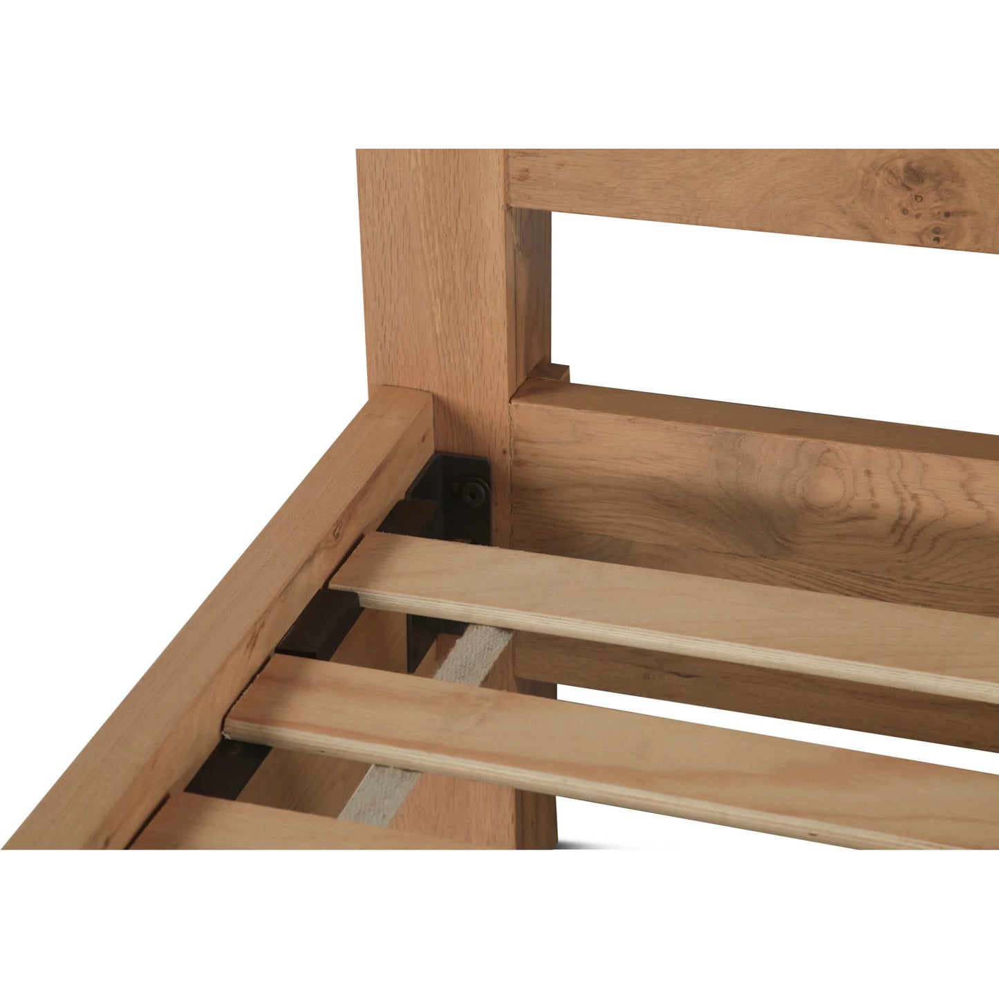 009 SI-2242728 | Closeup | Alpine Rustic Oak Bed by World Interiors in tan and natural. Made from oak wood in a transitional style.