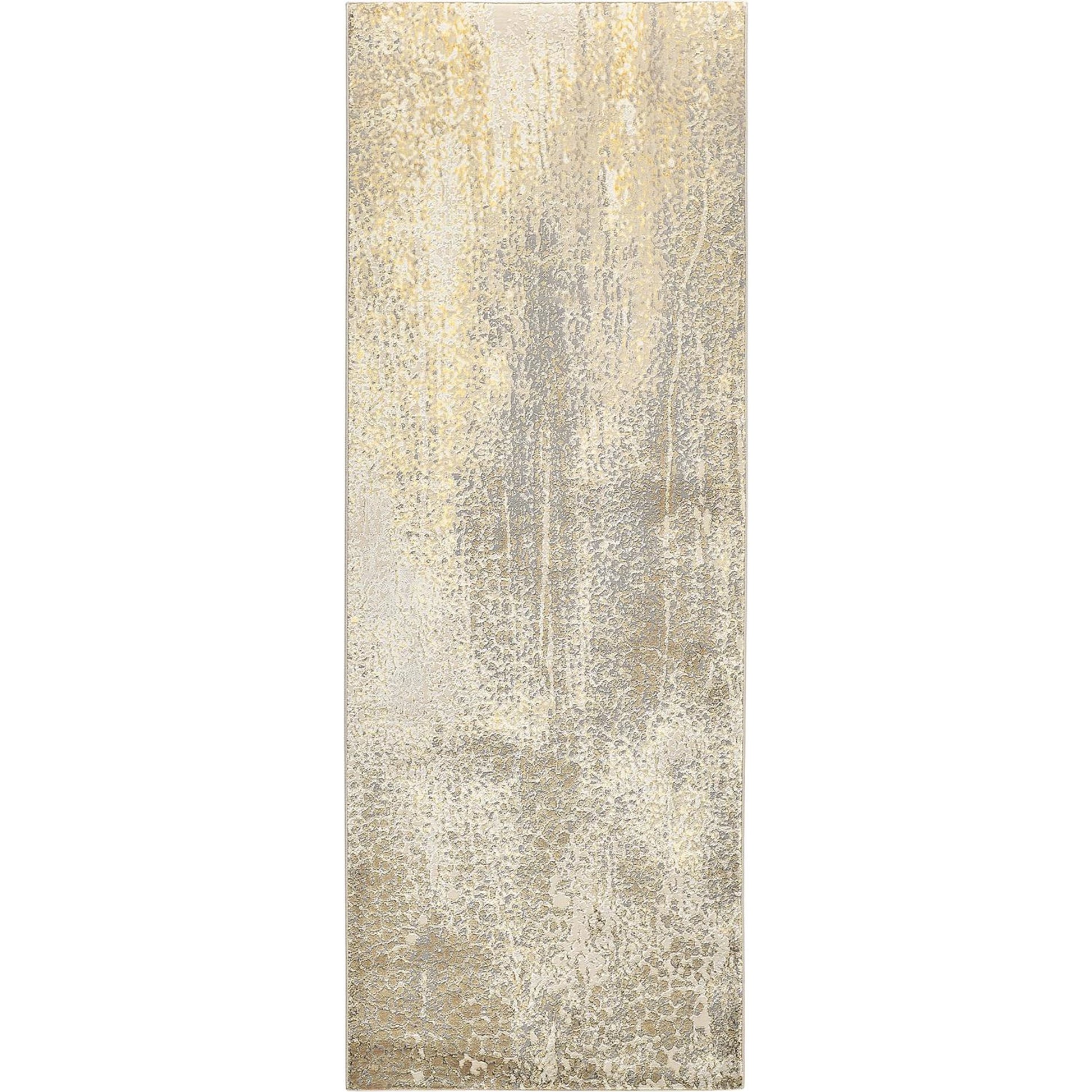 Aura Rug - 3739F by Feizy in ivory, gray, gold. Made from polyester, polypropylene in a unique style.