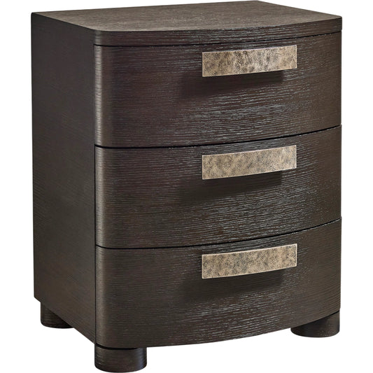 000 SI-2626348 | Primary Silo | Geneve 3 Drawer Nightstand 24" by Bernhardt in brown. Made from wood in a unique style.