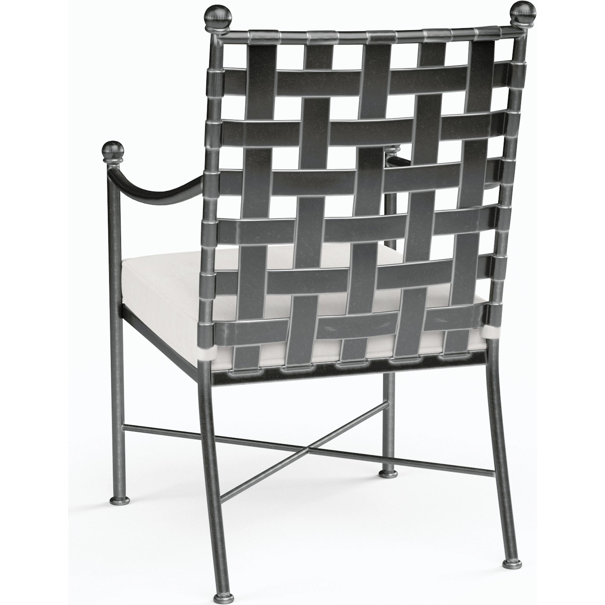 Provence Outdoor Dining Chair by Sunset West. Made from wrought iron in a modern style.