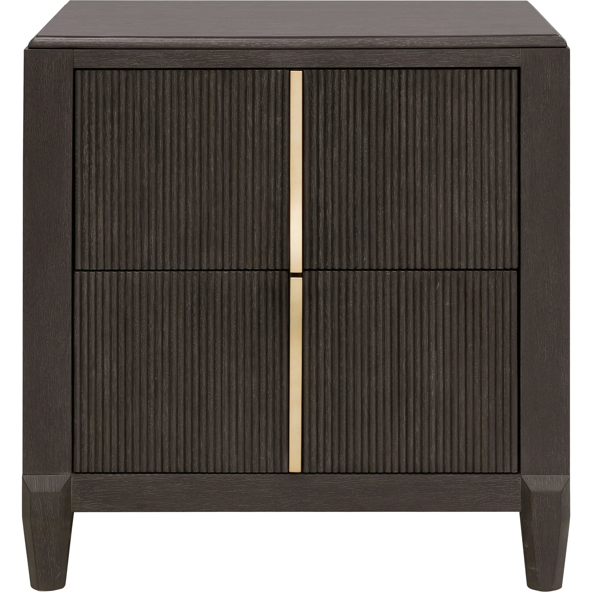 West End Loft Nightstand by Pulaski Furniture in tuxedo. Made from rubberwood in a modern style.