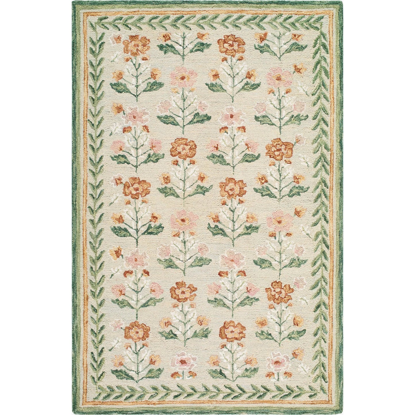001 SI-2350382,SI-2350383,SI-2350384,SI-2350385 | Primary Silo | Fairfax FFX-2302 Rug by Livabliss in olive, sage, rosewood, blush, cream. Made from wool in a unique style.
