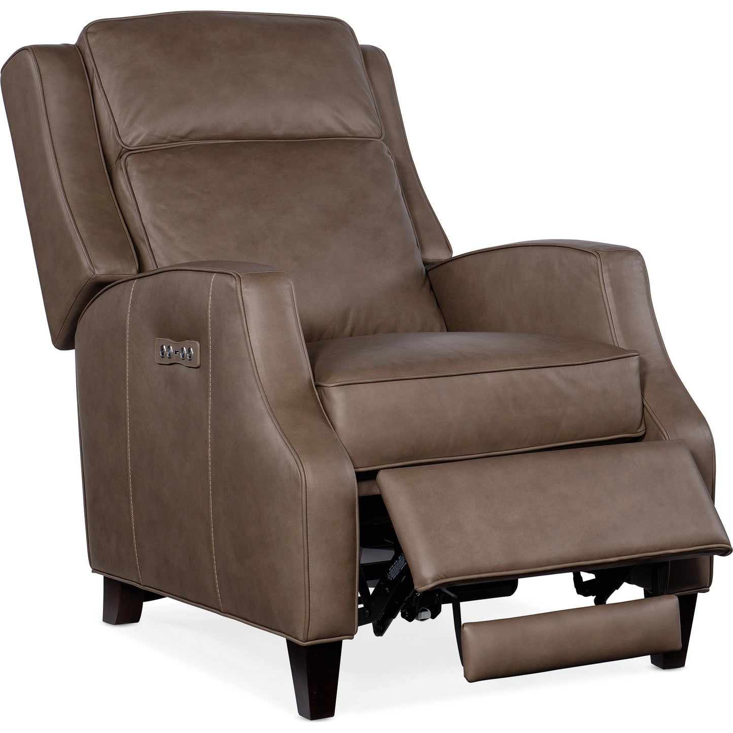 004 SI-1959627 | Additional Silo | Tricia Power Recliner with Power Headrest by Hooker Furniture in aspen lenado. Made from leather, aspen lenado (finished top grain) in a traditional style.