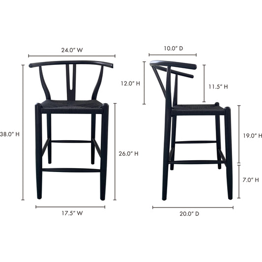 Ventana Counter Stool by Moe's Home Collection. Made from unique in a transitional style.