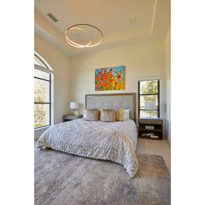 Aura Rug - 3567F by Feizy in ivory, gold, gray. Made from polyester, polypropylene in a unique style.