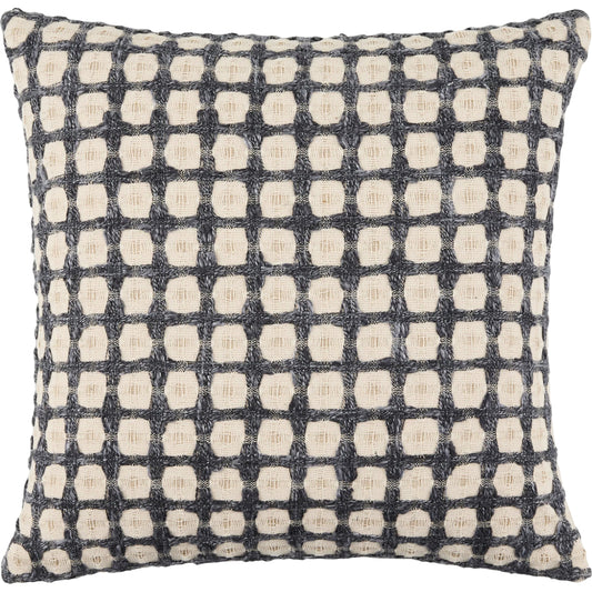 Faggiano Accent Pillow by Livabliss in ivory, charcoal, slate. Made from cotton in a unique style.