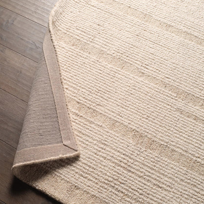 Finnigan FGN02 Rug by Jaipur Living in cream, brown. Made from 100% wool in a unique style.