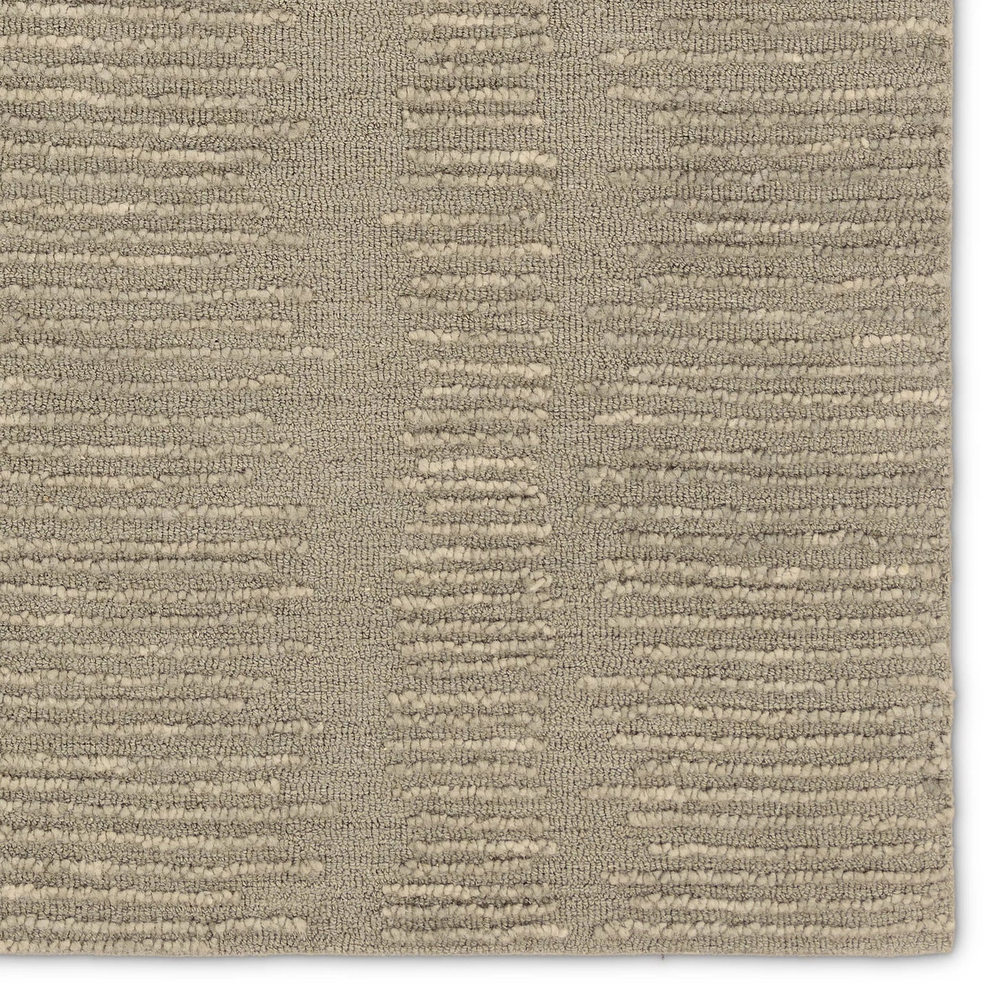 004 SI-2444713,SI-2444714,SI-2444715,SI-2444716,SI-2444717 | Closeup | Finnigan FGN08 Rug by Jaipur Living in taupe. Made from 100% wool in a unique style.