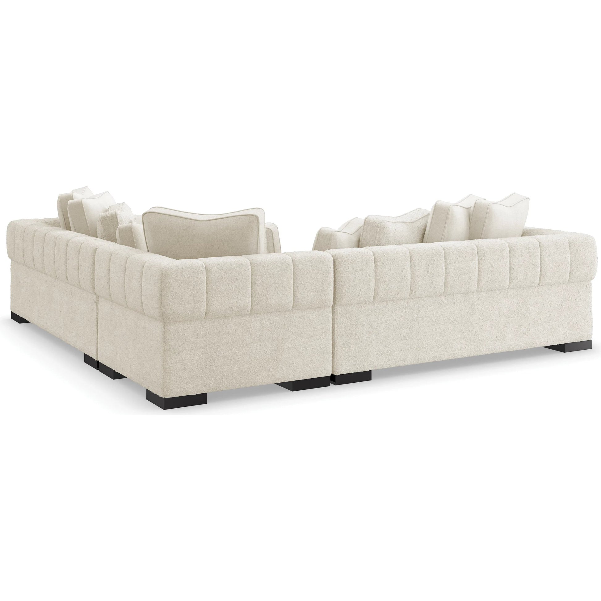 Edge Raf Loveseat by Caracole in satin ebony. Made from birch in a modern style.