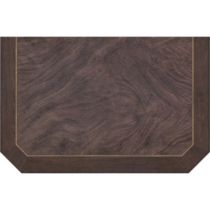 Revival Nightstand by A.R.T. Furniture in brown and napa mahogany. Made from rubberwood solids, quarter mahogany veneer, resin, metal in a traditional style.