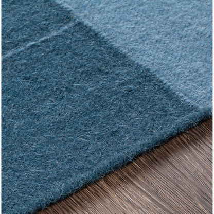Fulham Rug - 26507 by Livabliss in blue, medium gray, off-white, taupe, dark blue. Made from 80% wool, 20% cotton in a unique style.