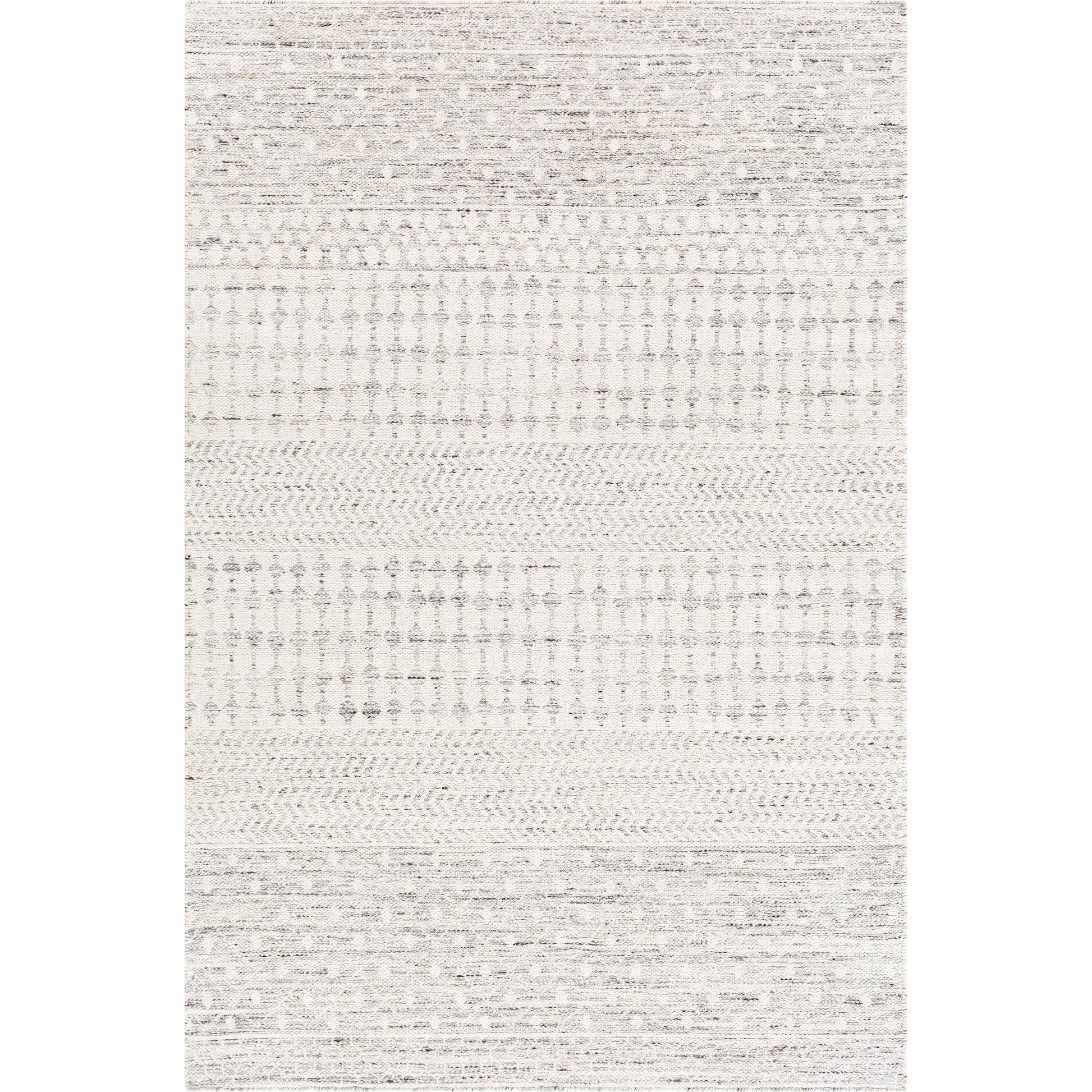 Fulham Rug - 27324 by Livabliss in beige, cream, medium gray, slate, charcoal. Made from 50% chenille-cotton, 50% viscose in a unique style.