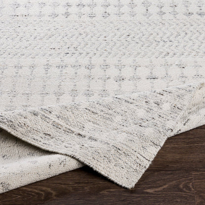 Fulham Rug - 27324 by Livabliss in beige, cream, medium gray, slate, charcoal. Made from 50% chenille-cotton, 50% viscose in a unique style.