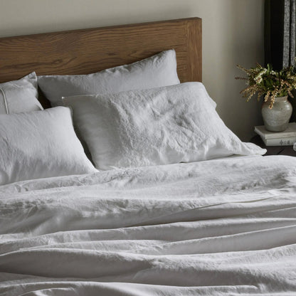 Sable Flat Sheet by Four Hands. Made from 100% flax/linen in a modern style.