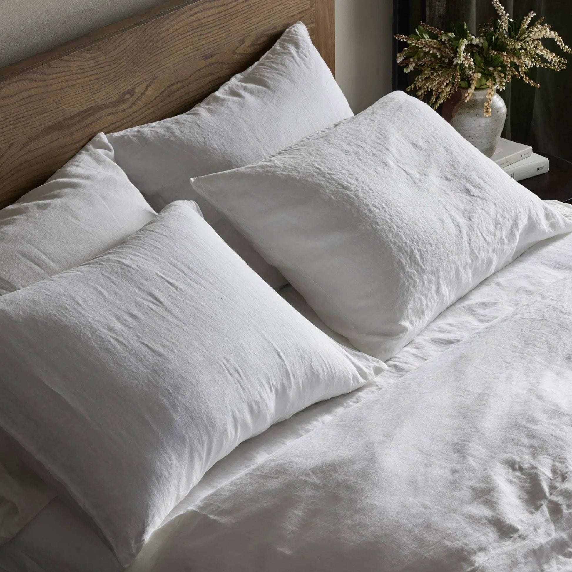 Sable Flat Sheet by Four Hands. Made from 100% flax/linen in a modern style.