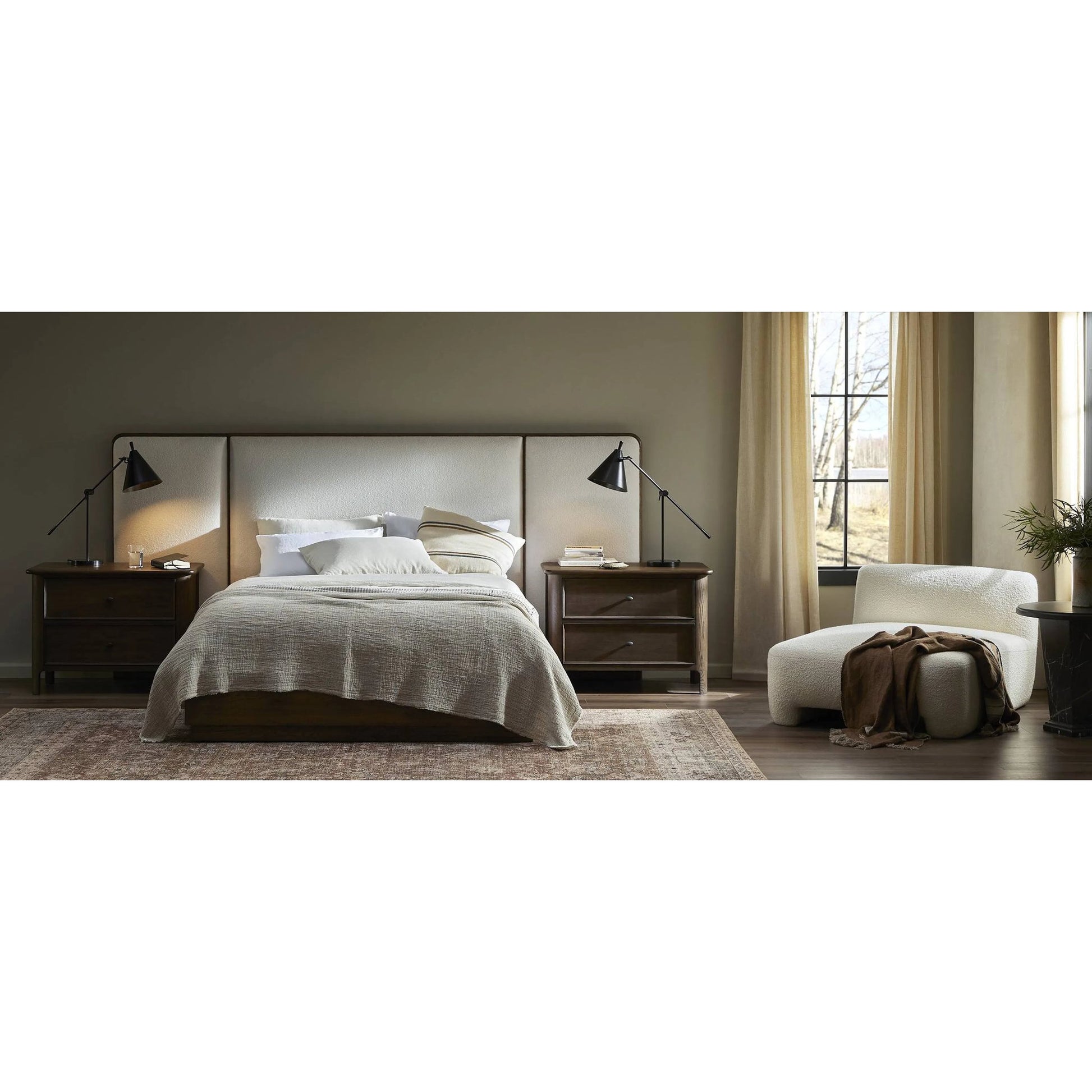 Eslo End Table by Four Hands in grey italian marble. Made from solid marble in a modern style.