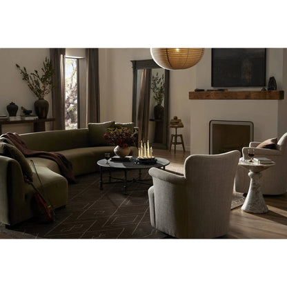 Nador Moroccan Hand Knotted Rug by Four Hands in nador espresso. Made from 90% wool, 10% cotton in a unique style.