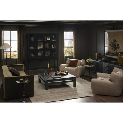 Phillip Sofa by Four Hands in surrey olive. Made from 76.8% cotton, 23.2% polyester in a unique style.