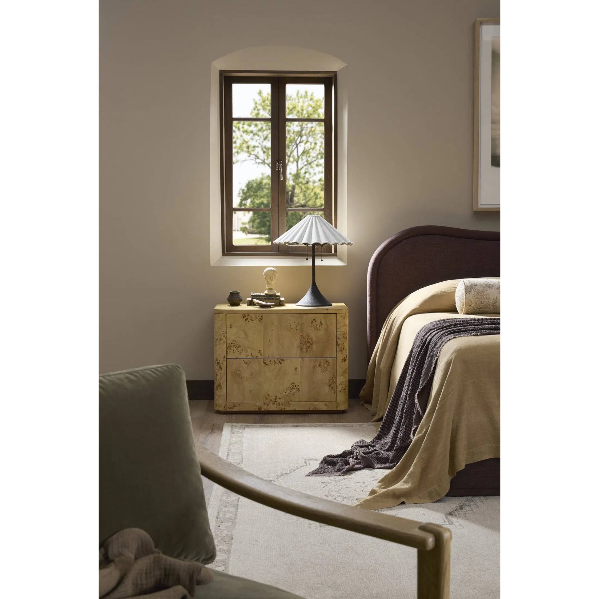 Fiorella Table Lamp by Four Hands. Made from iron in a modern style.