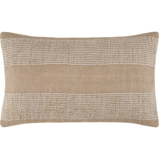 Fairhope Pillow - 516588 by Surya in light beige. Made from linen, viscose in a modern style.