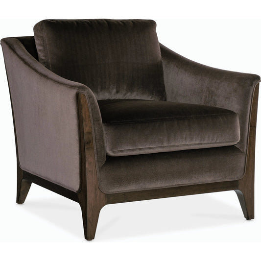 Sophia Chair by Hooker Furniture in rich cathedral cherry. Made from unique in a modern style.