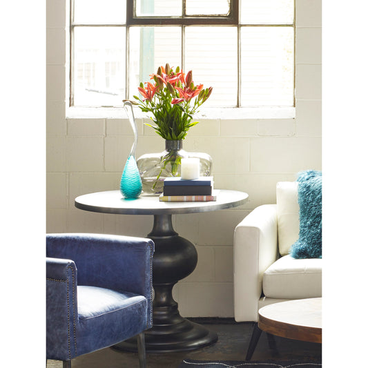 Lexie Dining Table by Moe's Home Collection in black. Made from aluminum in a modern style.