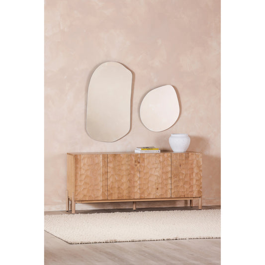 Kioo Mirror by Moe's Home Collection. Made from glass mirror, mdf backing in a modern style.