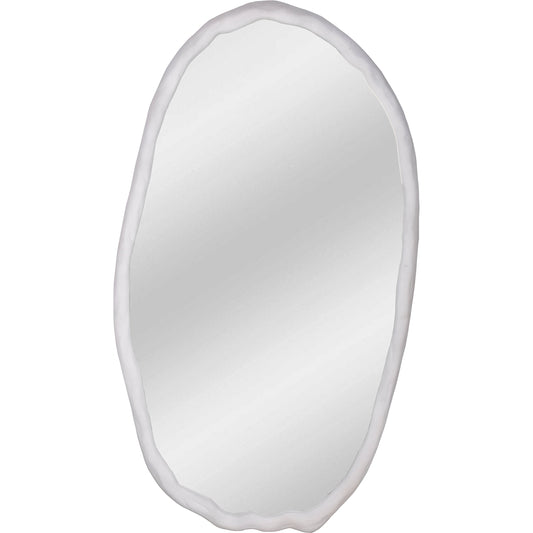 Foundry Oval Mirror by Moe's Home Collection. Made from aluminum frame, glass mirror, mdf backing in a modern style.