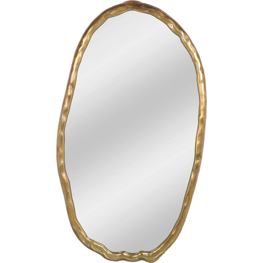 Foundry Oval Mirror by Moe's Home Collection. Made from aluminum frame, glass mirror, mdf backing in a modern style.