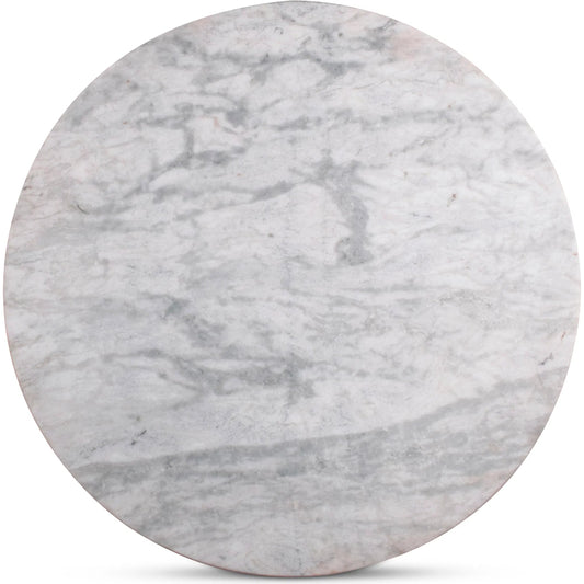 Tori Outdoor Bar Table Marble by Moe's Home Collection in white. Made from marble, cast aluminium in a unique style.