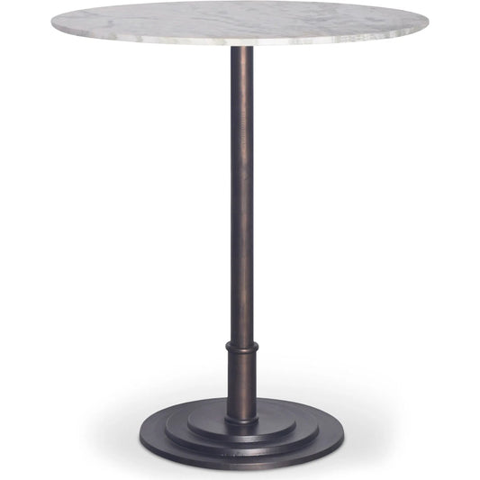Tori Outdoor Counter Table Marble by Moe's Home Collection in white. Made from marble, cast aluminium in a unique style.