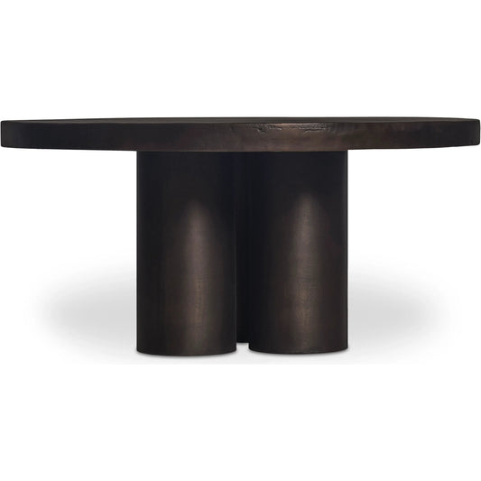 Logan Outdoor Coffee Table by Moe's Home Collection in black. Made from cast aluminium in a unique style.
