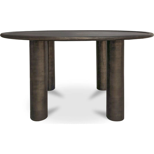Deacon Outdoor Dining Table by Moe's Home Collection in deep bronze. Made from cast aluminium in a unique style.
