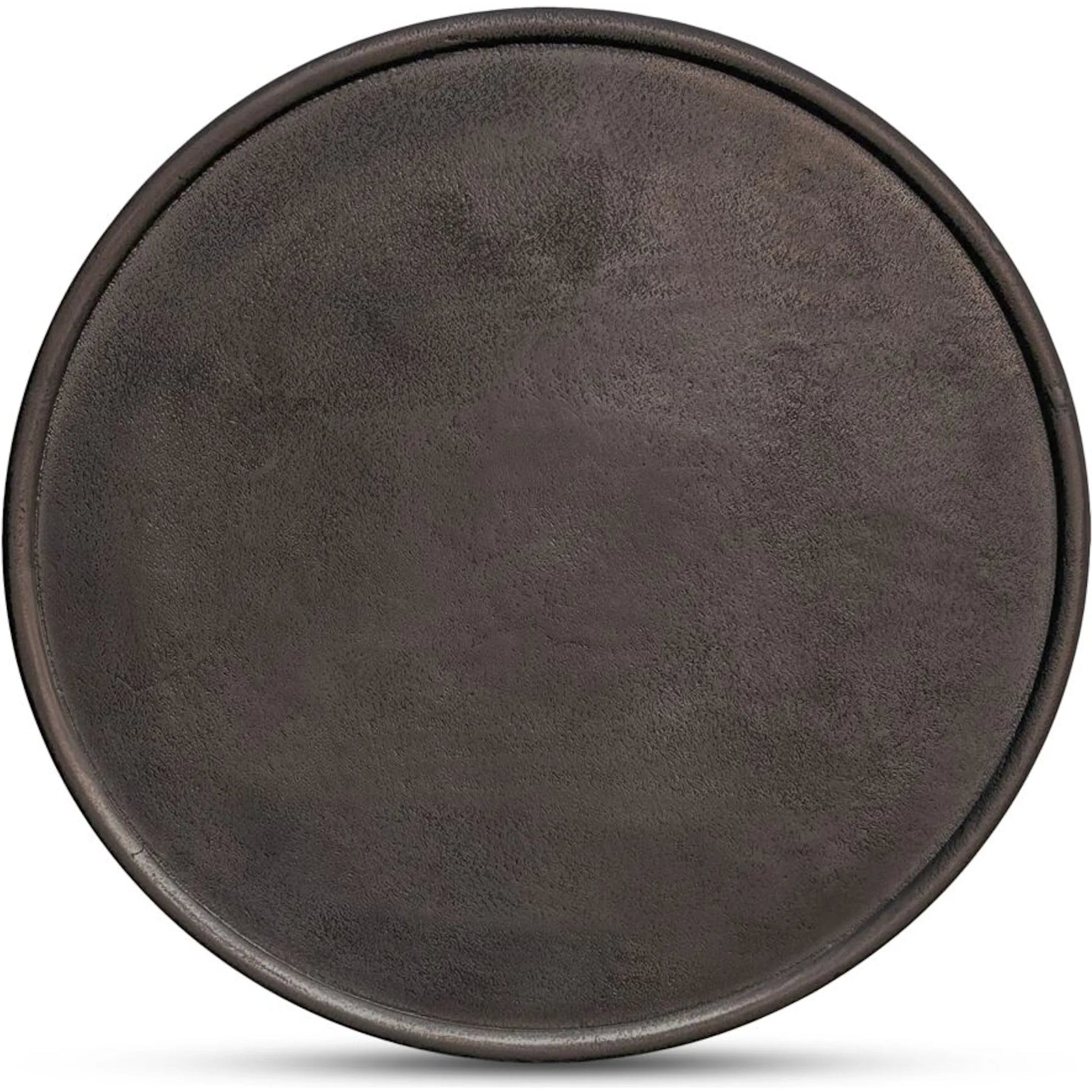 Deacon Outdoor Side Table by Moe's Home Collection in deep bronze. Made from cast aluminium in a modern style.