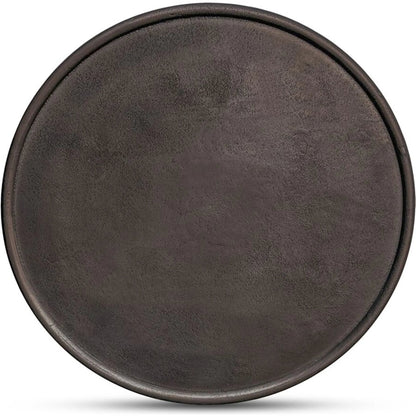 Deacon Outdoor Side Table by Moe's Home Collection in deep bronze. Made from cast aluminium in a modern style.