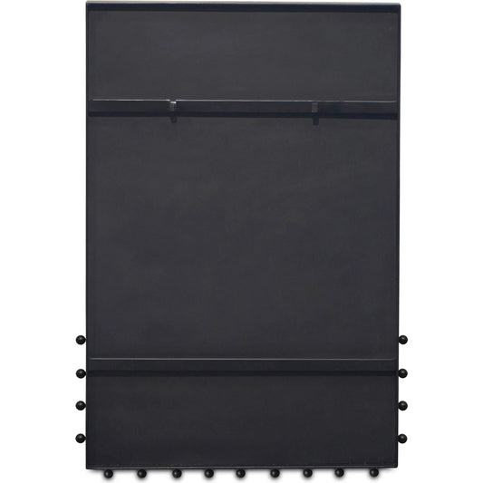 Figaro Wall Mirror by Moe's Home Collection in black. Made from iron, glass mirror, mdf back in a unique style.