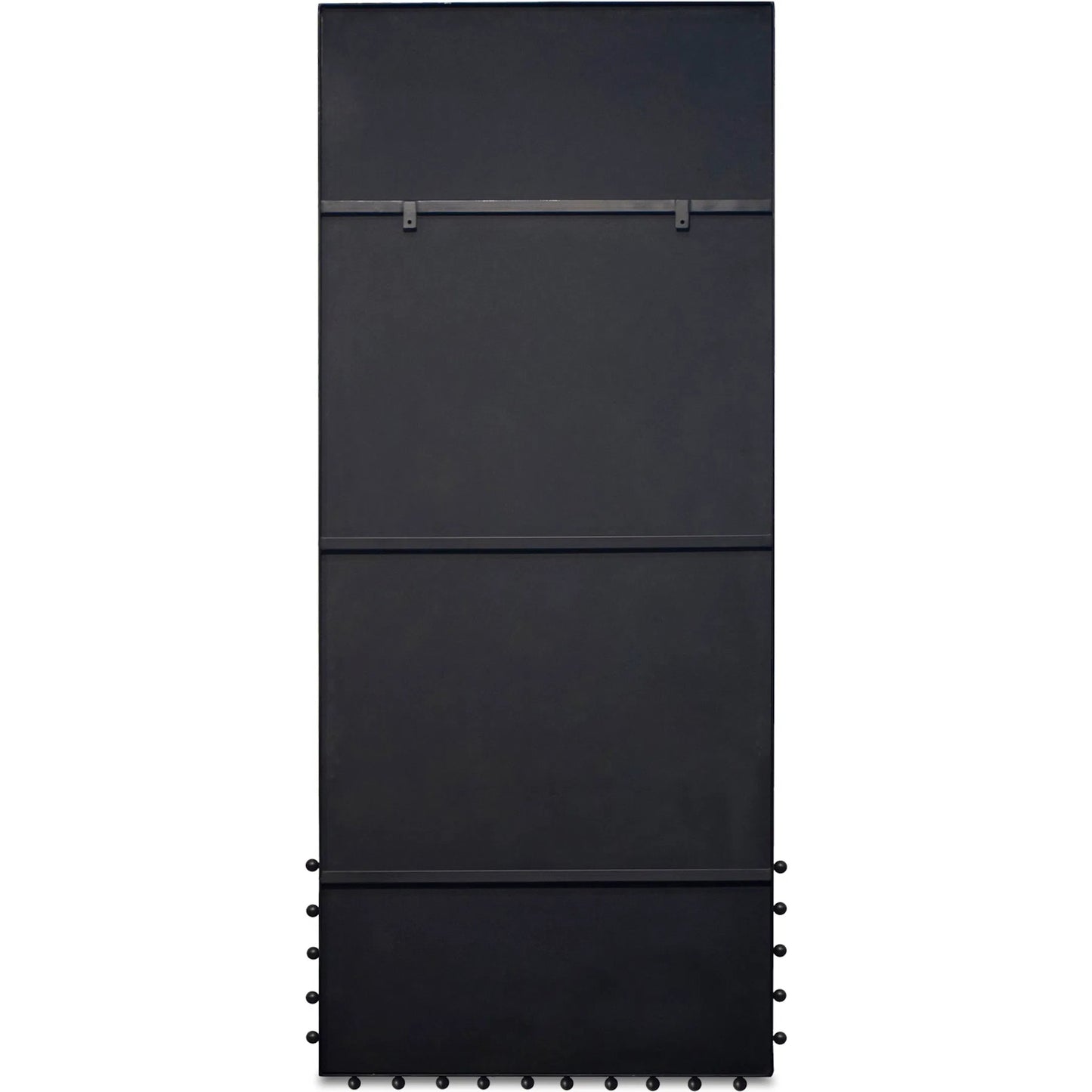 003 SI-2441384 | Additional Silo | Figaro Floor Mirror by Moe's Home Collection in black. Made from cast aluminum, glass mirror, mdf back in a transitional style.