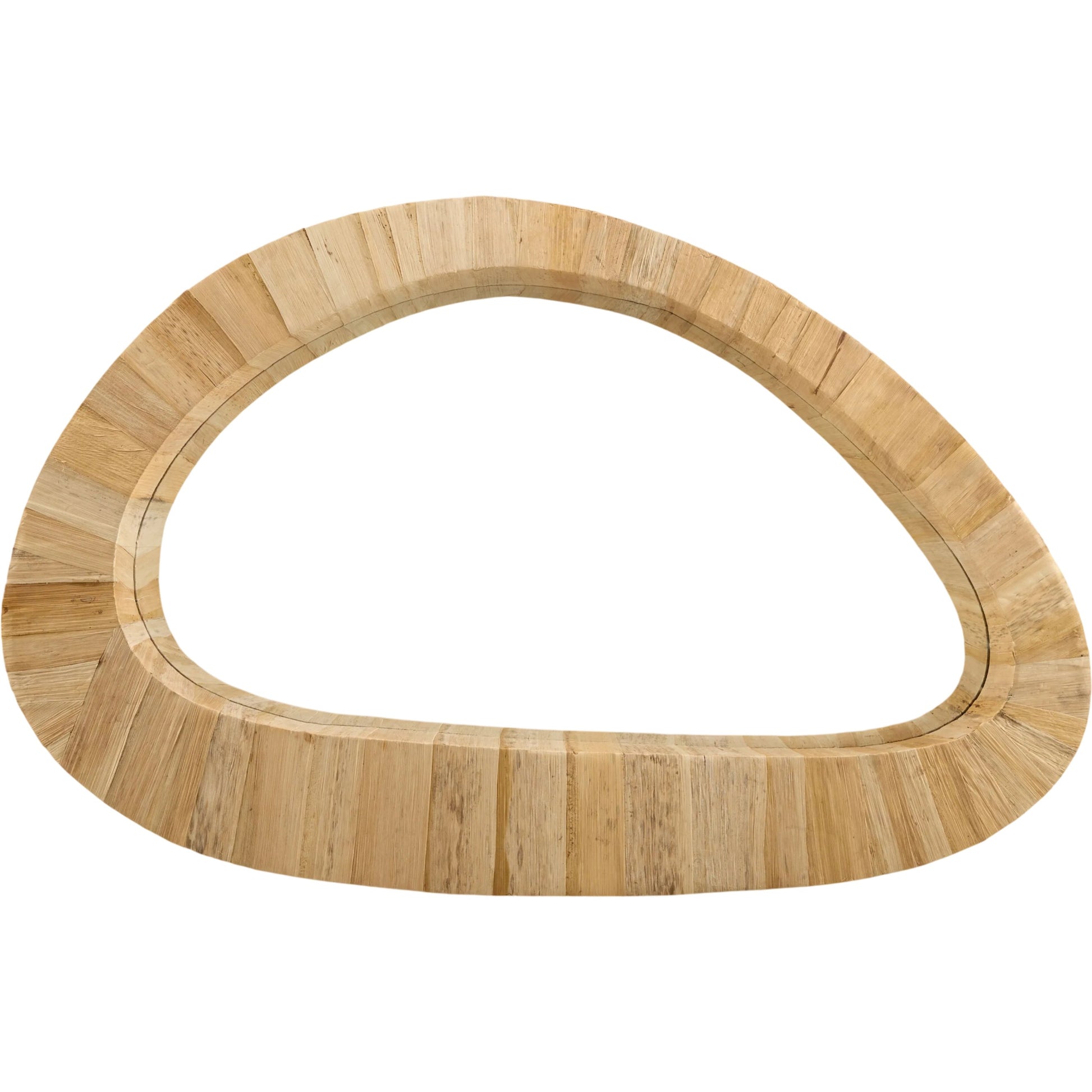 Fifi Accent Mirror by Surya in natural and lacquered. Made from rattan in a unique style.